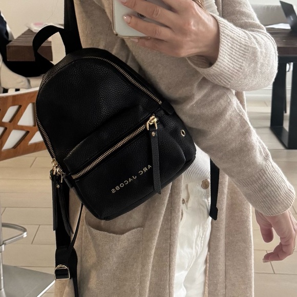 Marc Jacobs Black and Gold Mini Backpack - Picture 11 of 11